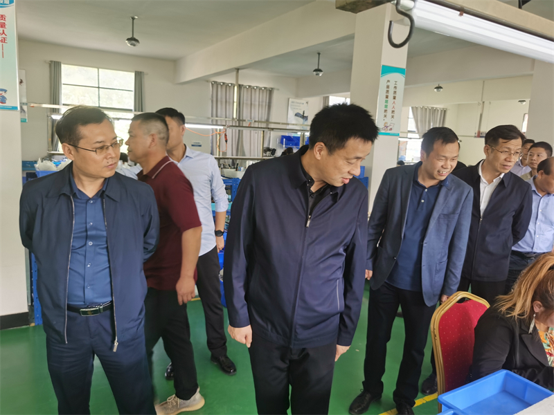 县委书记万鼎一行来我司工厂调研指导工作 县委书记万鼎一行来我司工厂调研指导工作